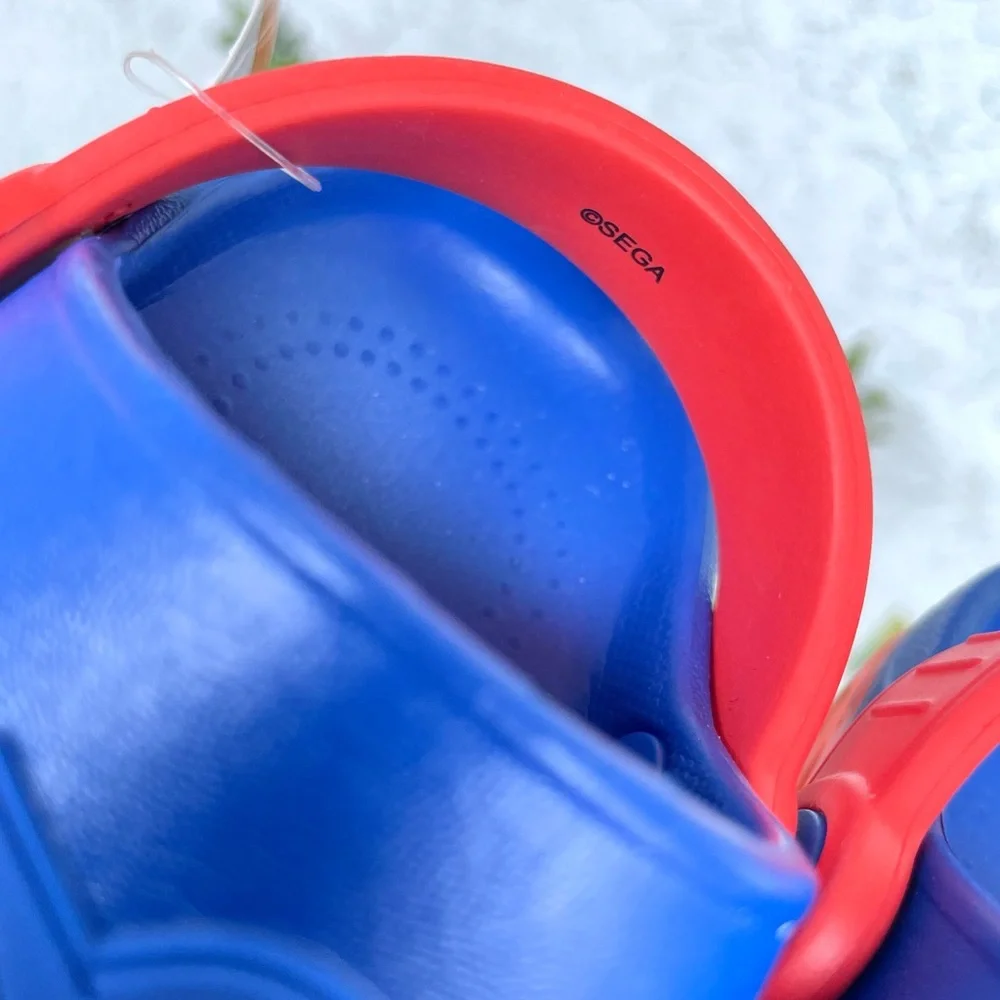 Sonic the Hedgehog Kids Blue Red Light Up Clogs - Picture 6 of 6